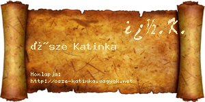 Ősze Katinka névjegykártya